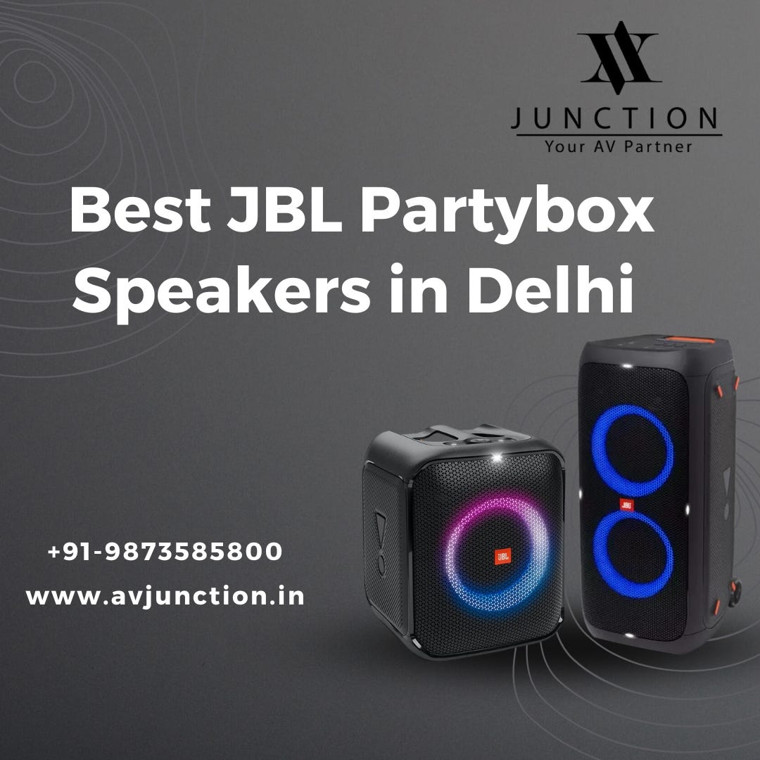 Best JBL Partybox speakers dealers in Delhi AV Junction Medium