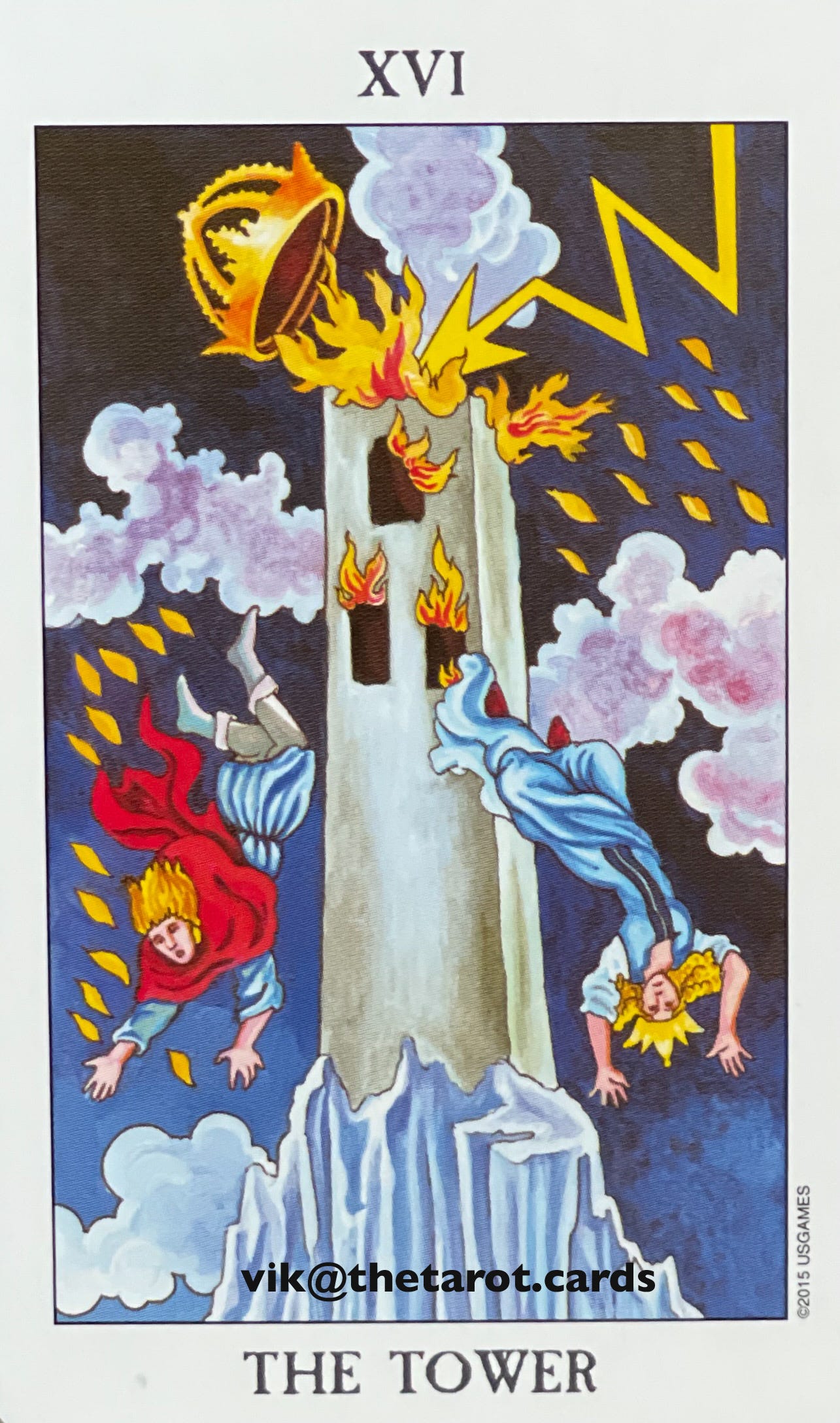 The Card of the Day: The Tower. Observations | by Vik Kumar | The Tarot  Cards by Guru Ji