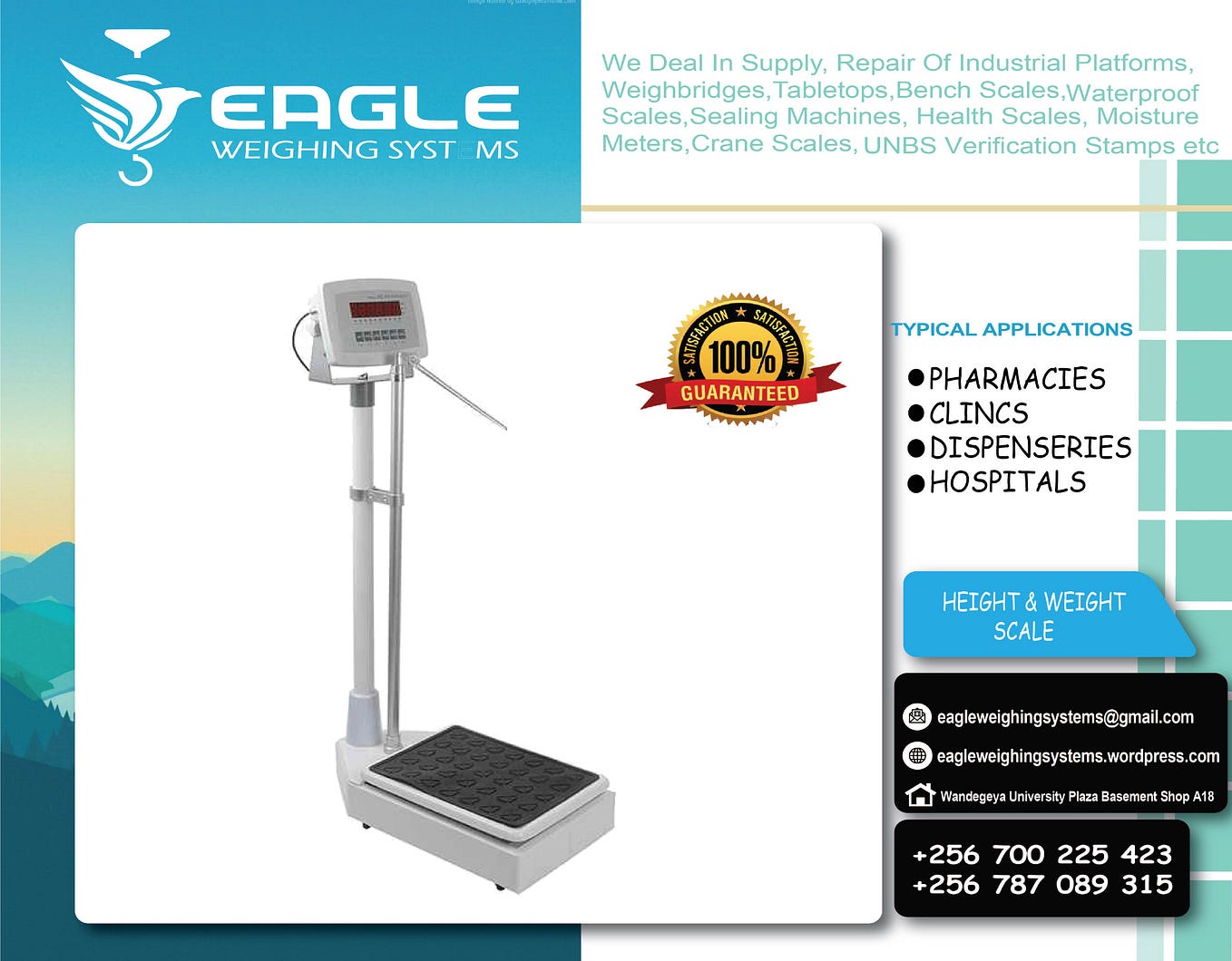 Digital medical height weight scale Kampala Uganda