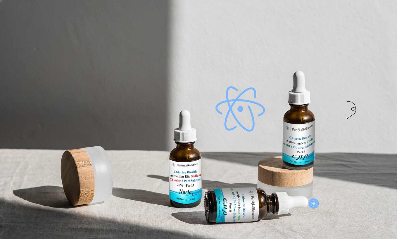 Chlorine dioxide citric acid kits for sale Purify Lab Solutions Medium