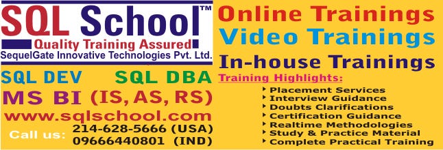 SQL Server and BI Training Sessions @ SQL School | by SQLSchool | Medium