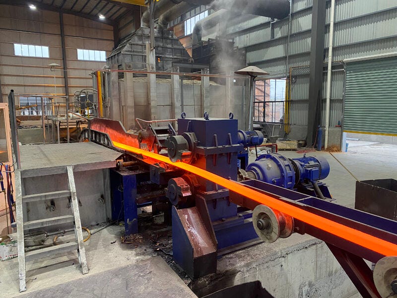 The images below showcase our delivered projects for Copper Rod CCRline