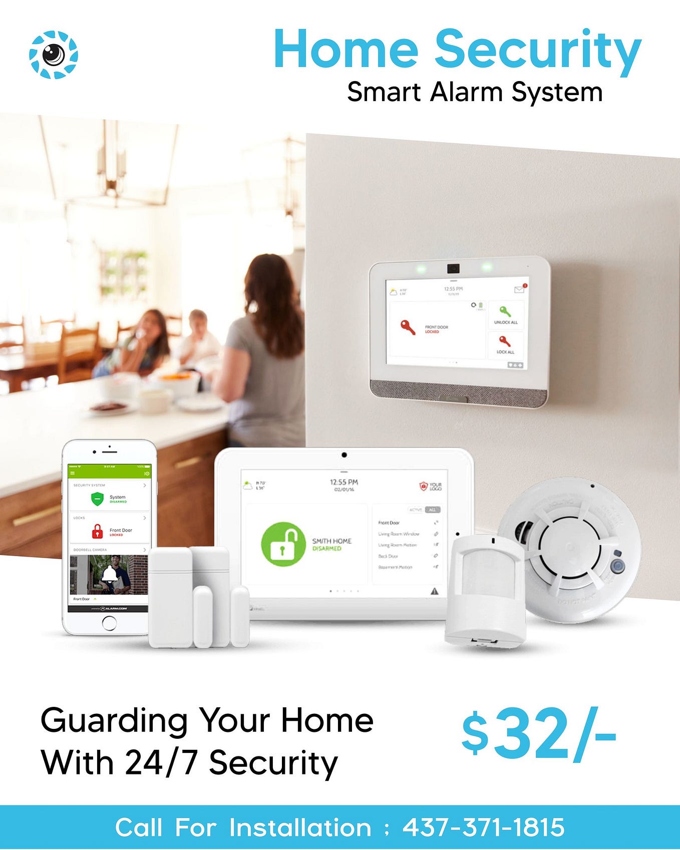 CCTV with Security Alarm System in Brampton Home Surveillance SS