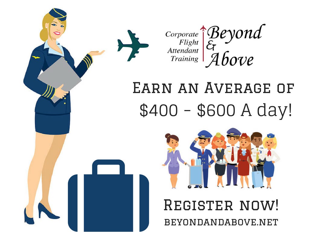 Corporate Flight Attendant Training Program, by Beyond & Above Flight  Attendant Training School