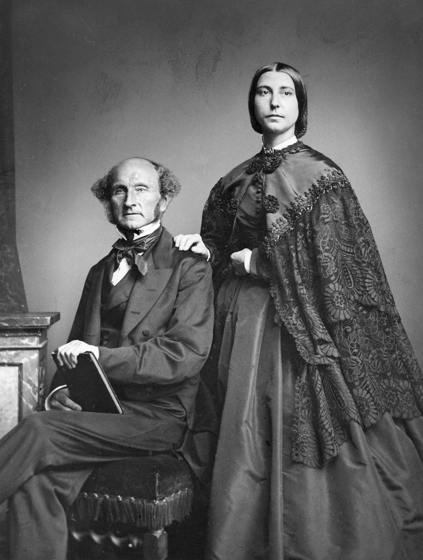 a photo of J.S. Mill and Harriet Taylor Mill