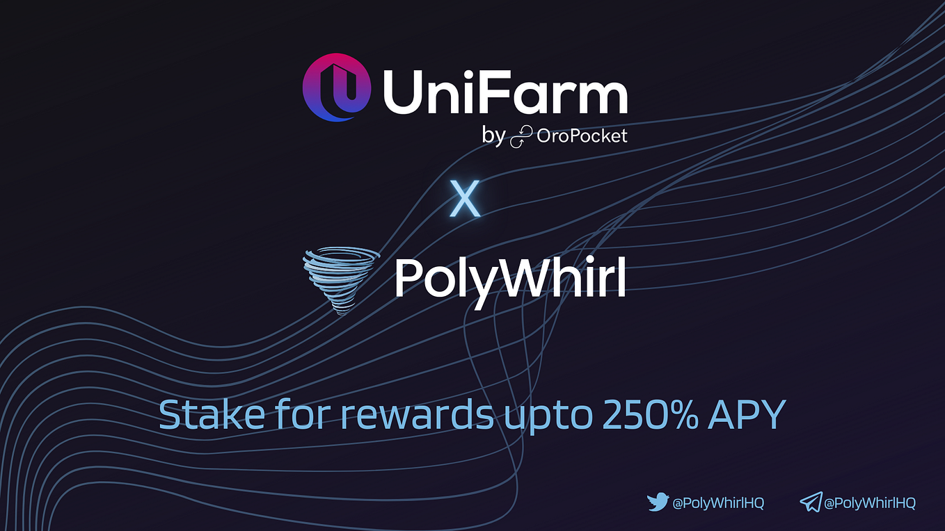 [Guide] UniFarm is Live! Stake $WHIRL and farm