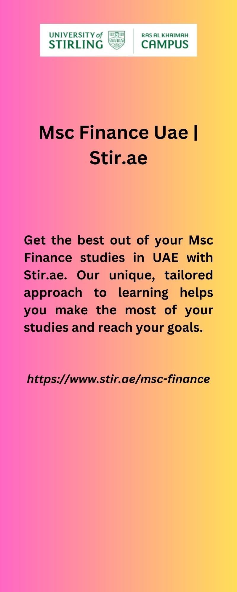 MSc Finance Course: The Next Step for Successful Business ...