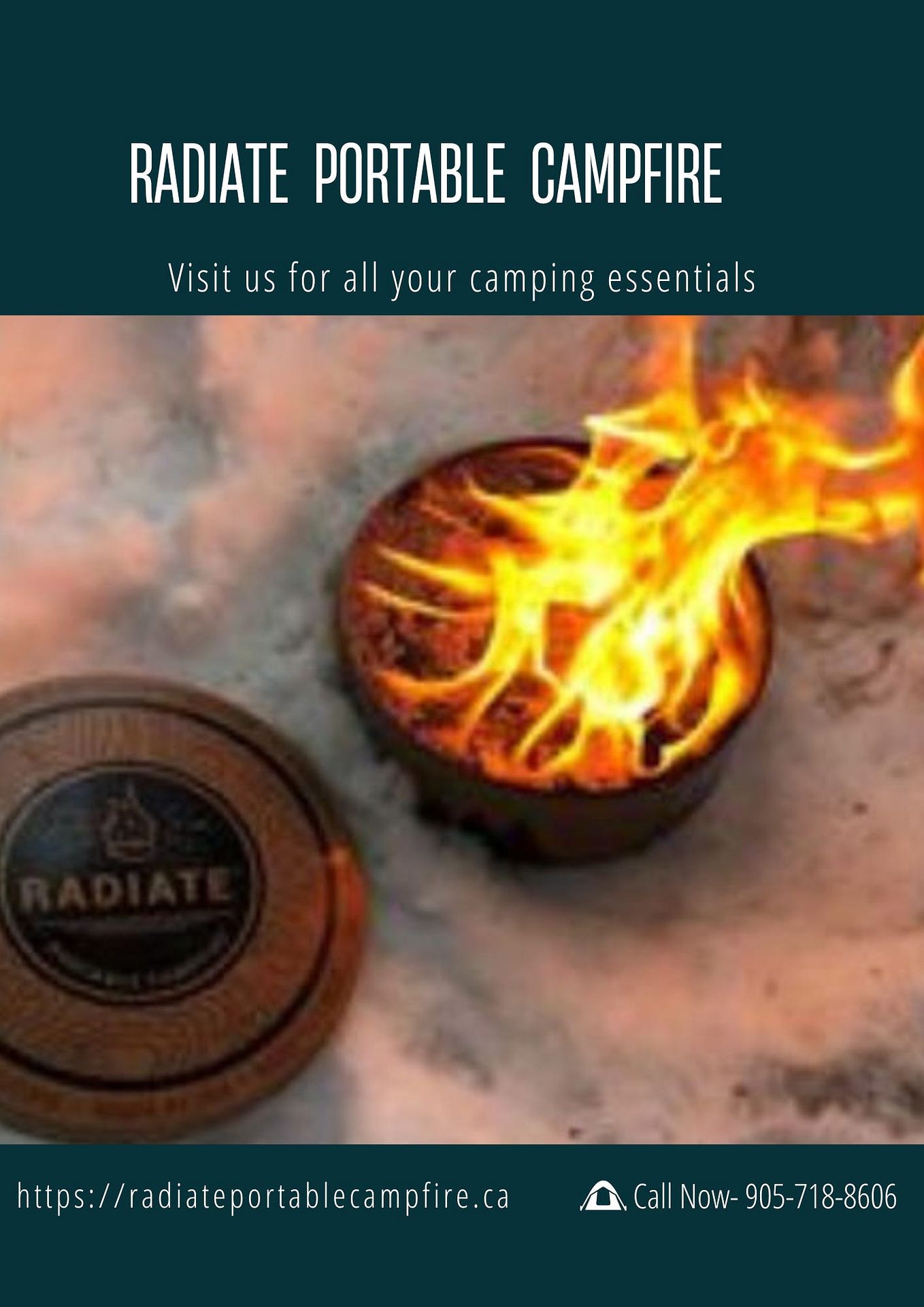 Camp Fire Pit Portable Radiate PortableCampfire Medium