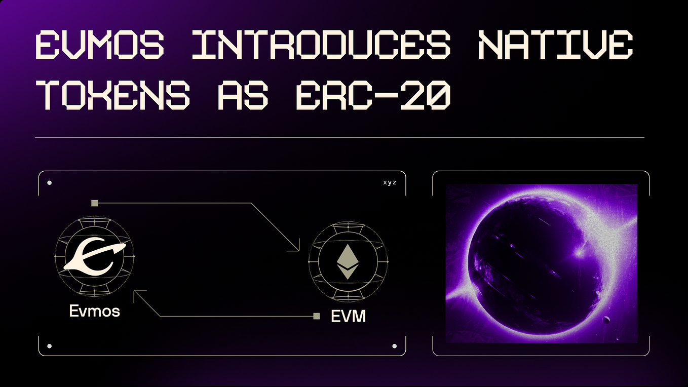 Evmos Introduces Native Tokens as ERC-20 for Cosmos