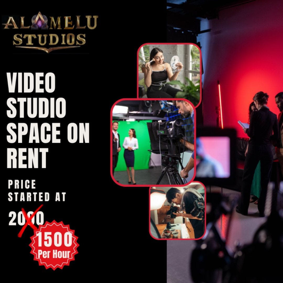 video studio space on rent Alamelu studios Medium