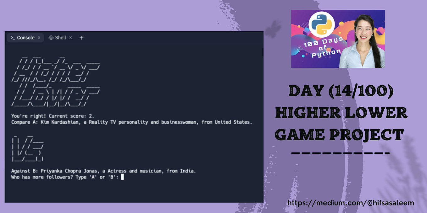 Day (1/100) Days of Code — The Complete Python Pro Bootcamp by Dr ...