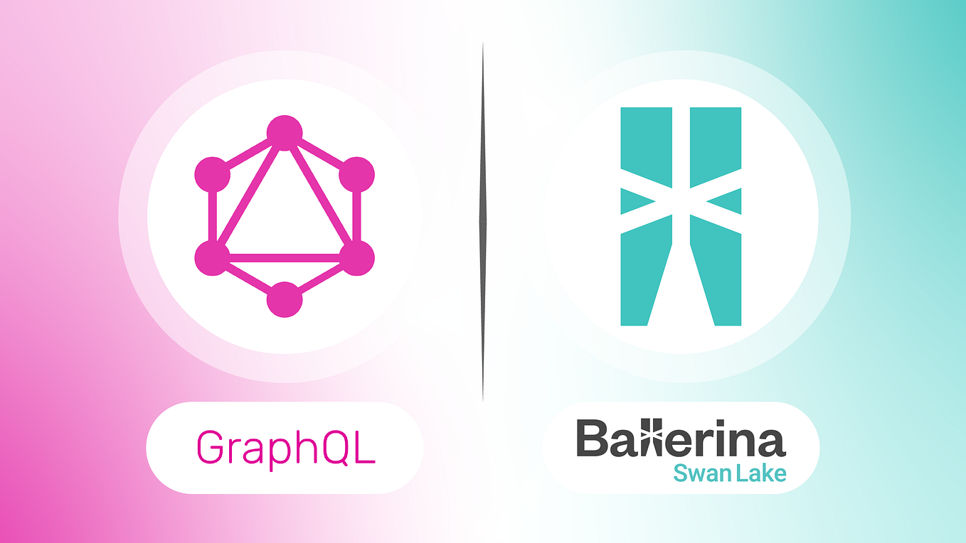 GraphQL and Ballerina SwanLake logos