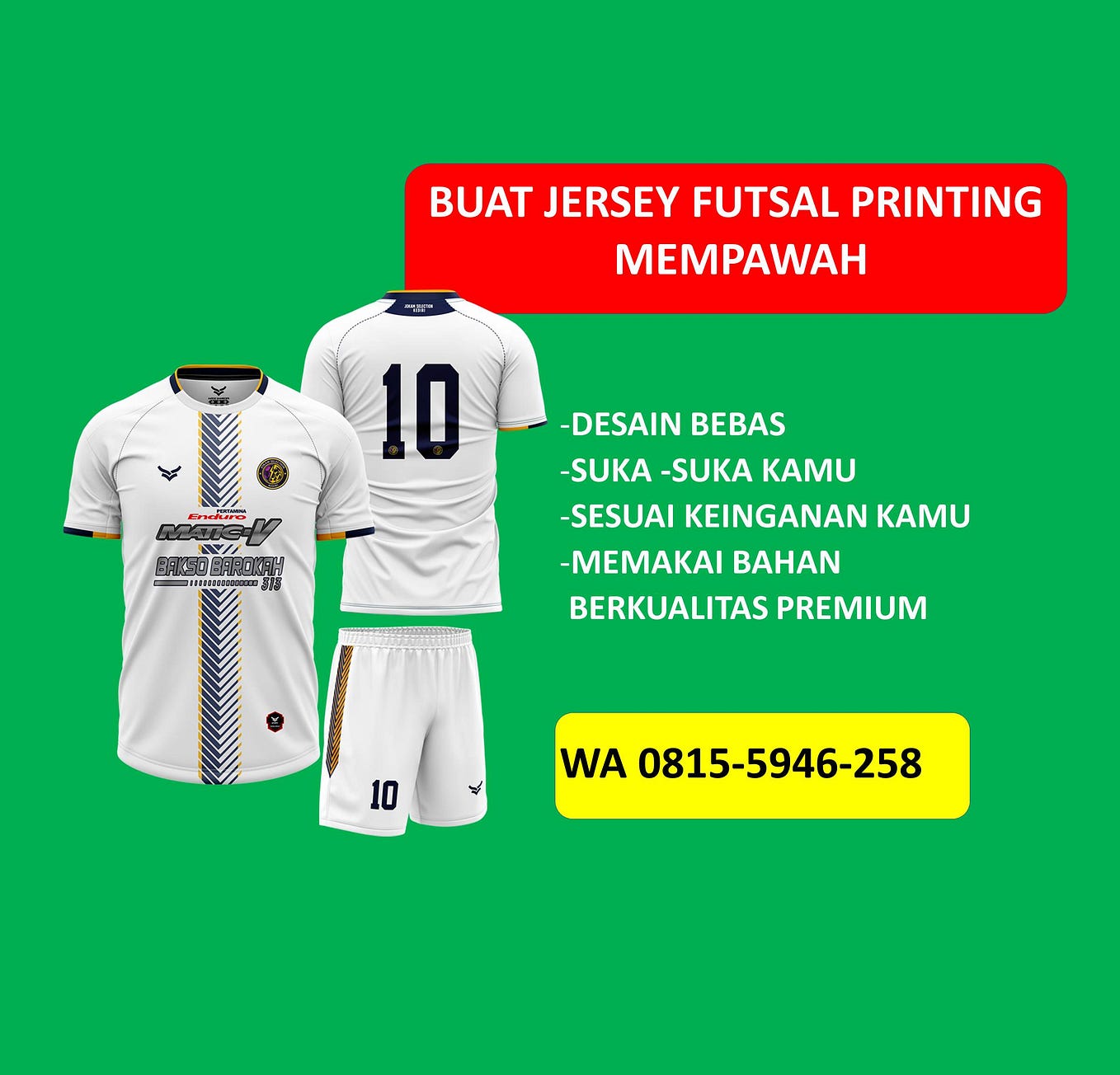 DESAIN SUKA SUKA WA CALL 0815 5946 258 Jasa Custom Jersey Futsal desain-suka-suka-wa-call-0815-5946-258-jasa-custom-jersey-futsal
