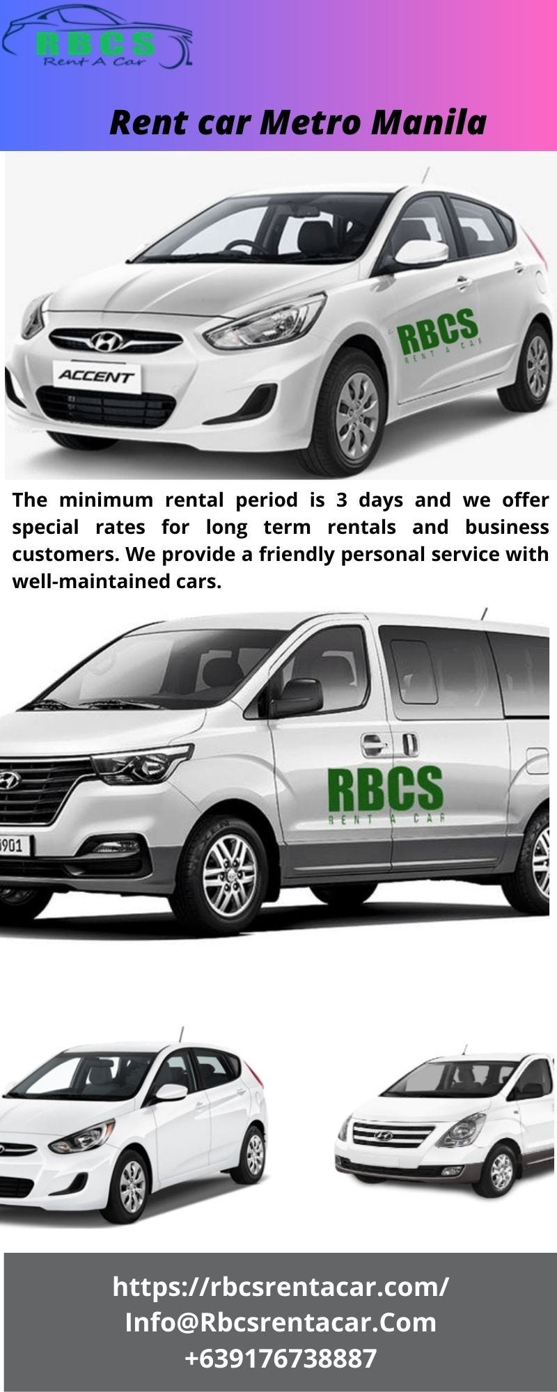 Best SelfDrive Van Manila RBCS Rent A Car Medium