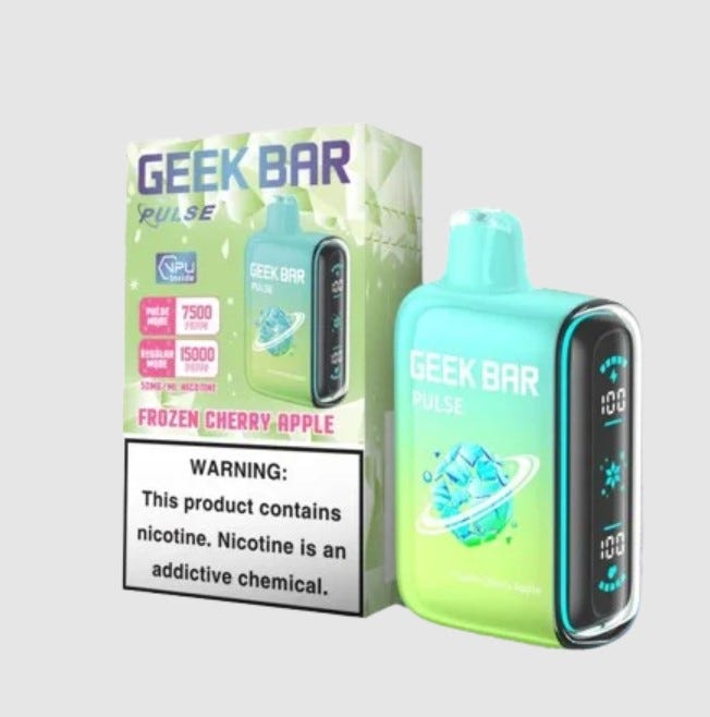 California Cherry Geek Bar Pulse 15000 Puffs Disposable Vape Damon