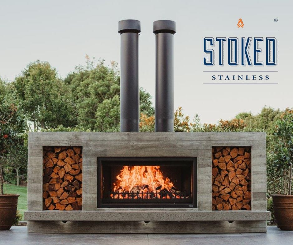 Buy Wood Box for Firewood in NZ Stoked Stainless Medium