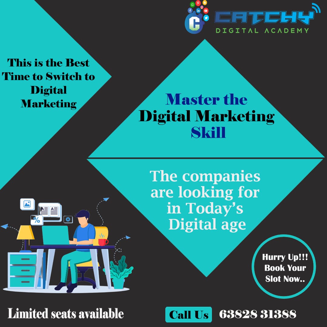 Digital marketing classes in Coimbatore Gandhipuram by Catchy DIgital