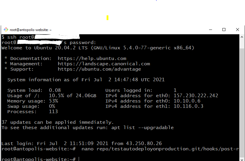 How to Deploy a Project To Remote Server / Production Server Using Git