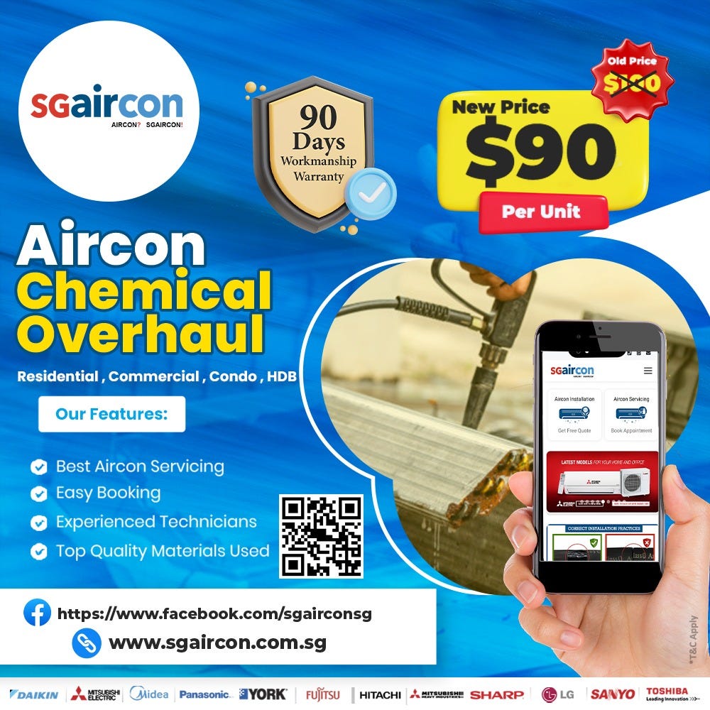 Best Aircon chemical wash Singapore Sgairconsingapore Medium
