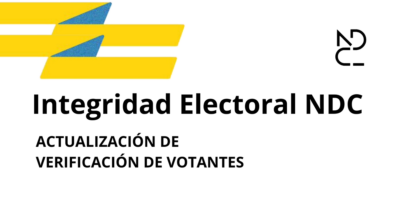 Integridad electoral de NDC: actualización de verificación de votantes