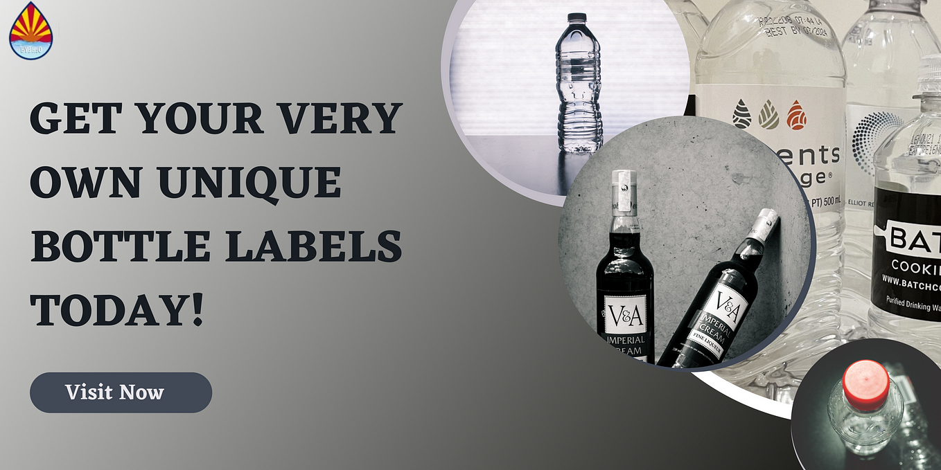 Get your bottled water label customized with your own brand information