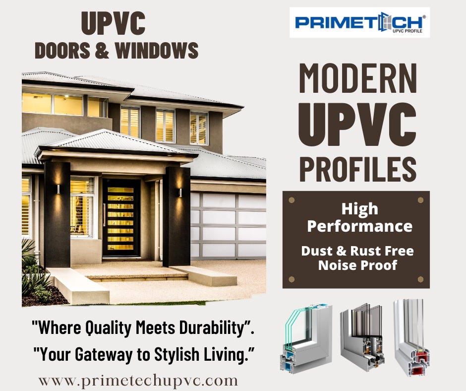 The Weatherproof uPVC Doors and Windows by Primetechnishant Sep