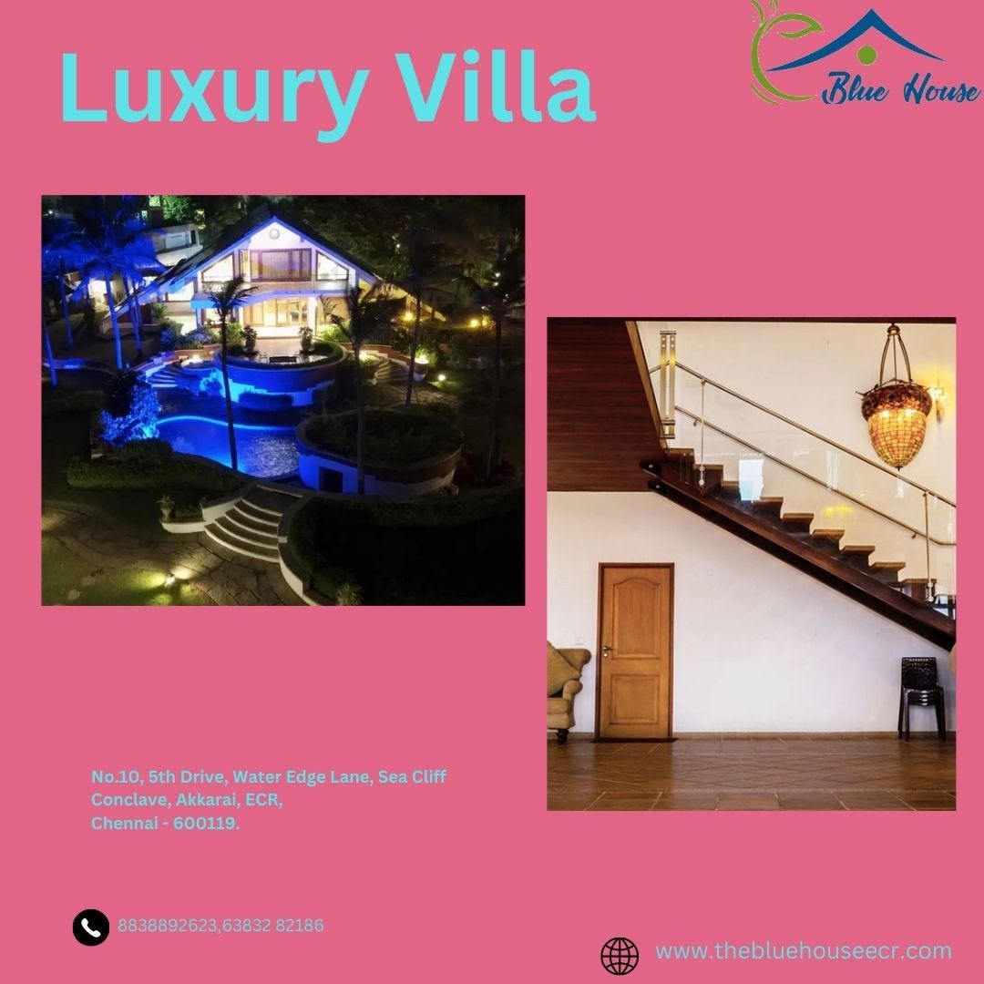 Luxury Villa for Rent in ECR Bluehousebeach Medium