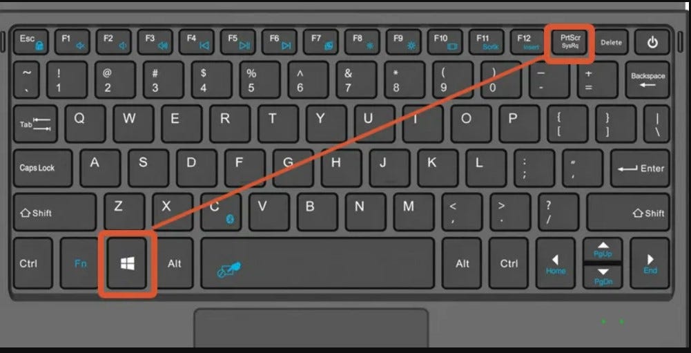 how to screenshot with keyboard windows 10