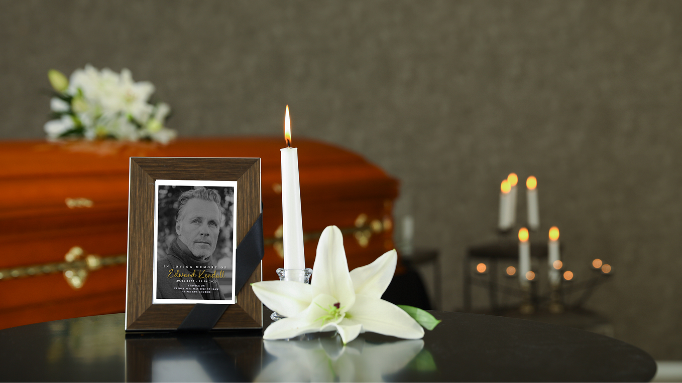 What do you write at the end of a funeral order of service? by Edward