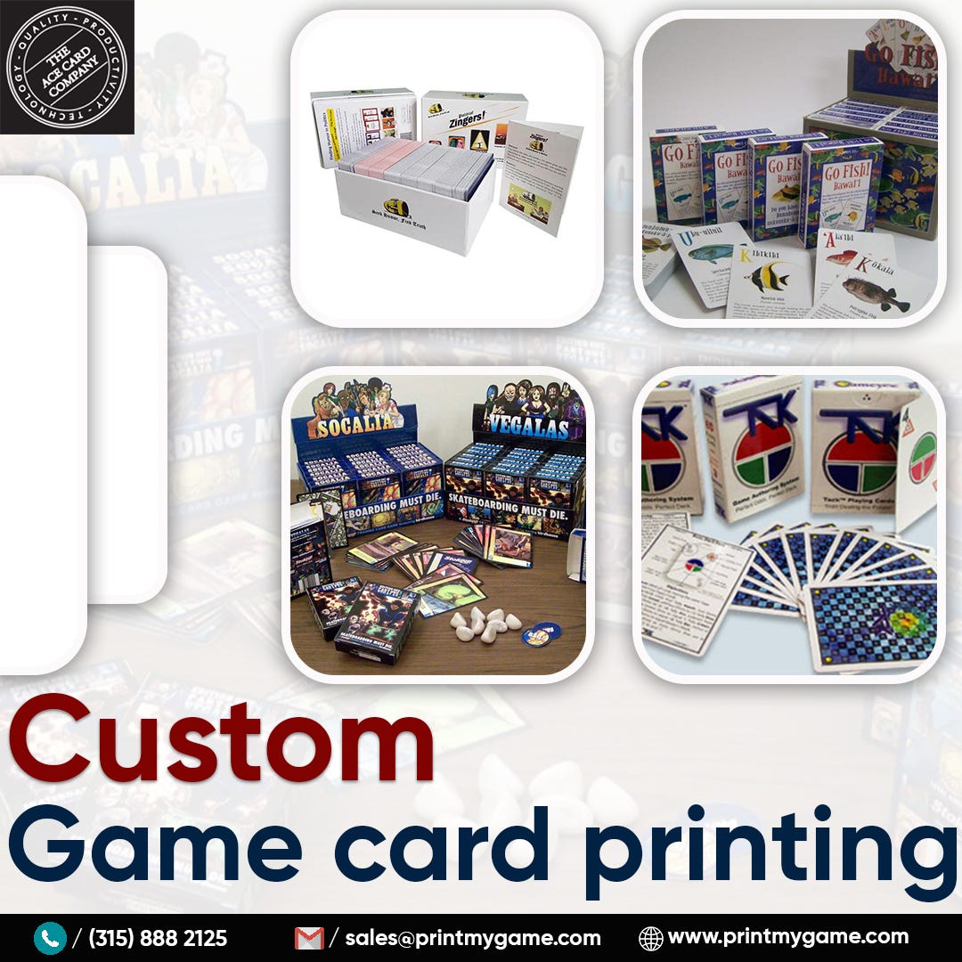 How To Customize A Card Game For Your Entertainment? by Print My Game