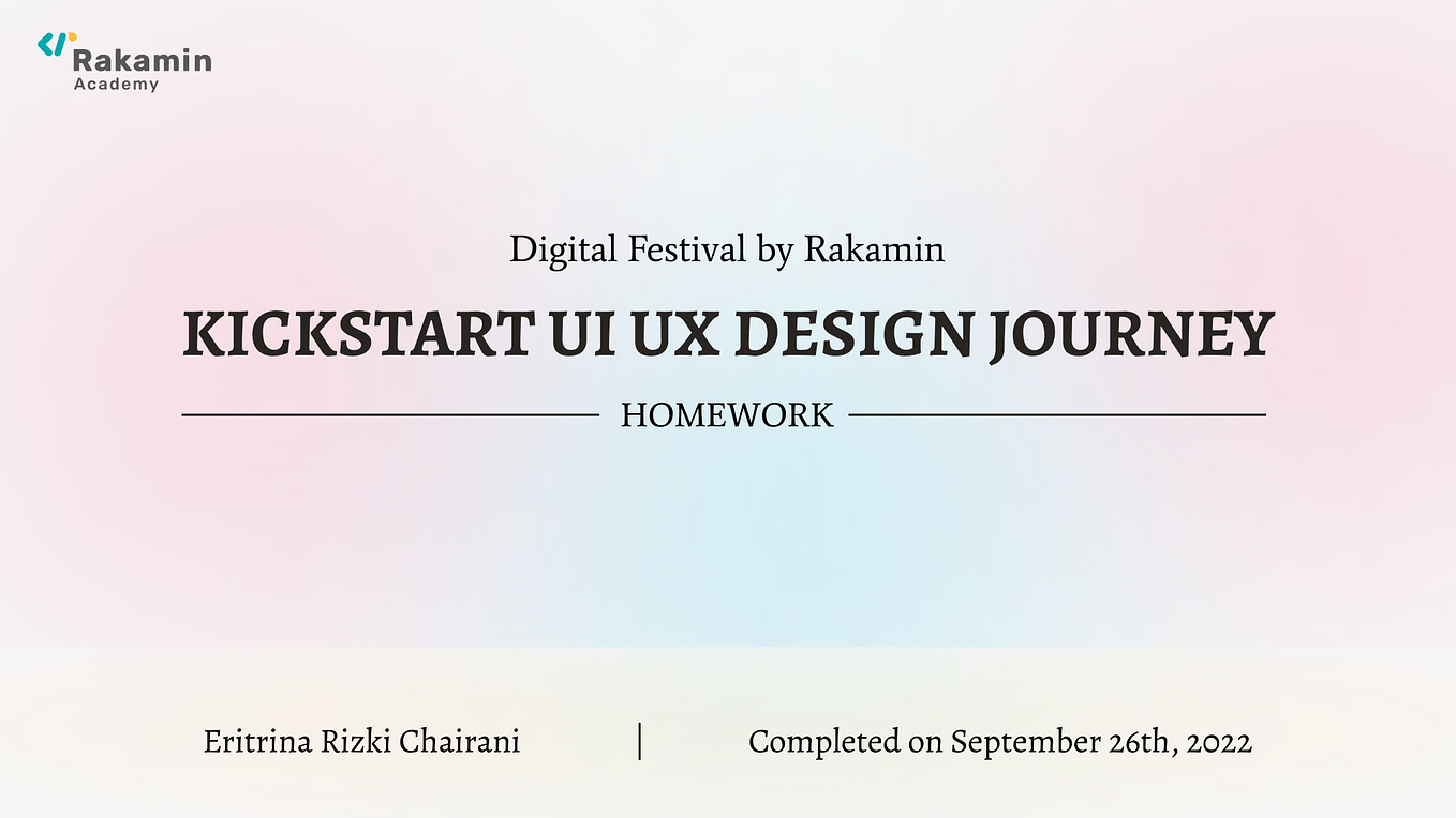 UI/UX Design Mini Portfolio — User Journey Map Short Class by MySkill ...