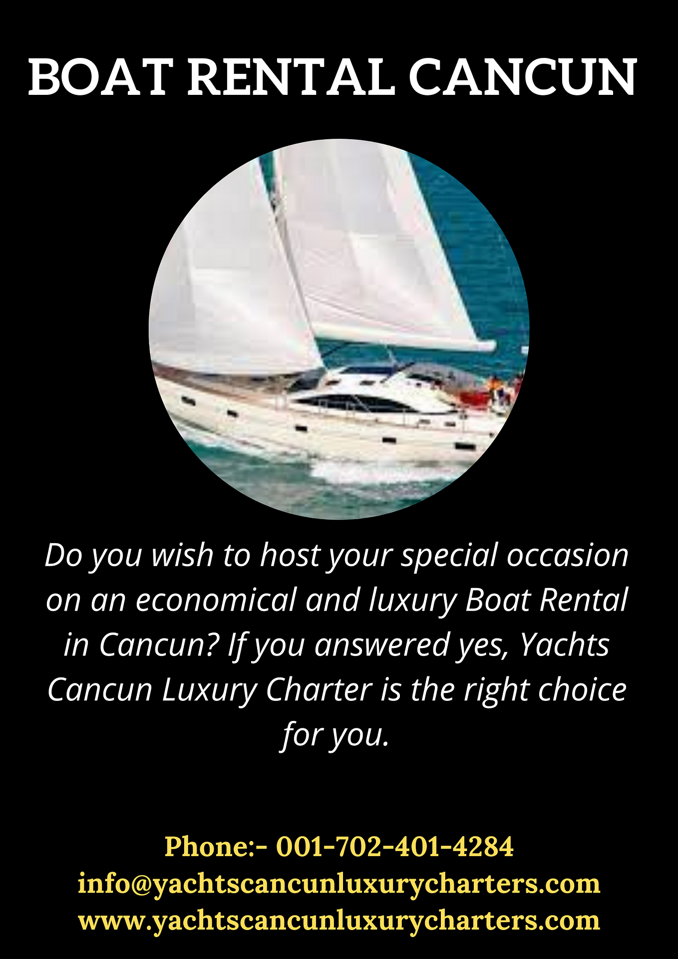 Boat Charter Cancun - Yachts Cancun Luxury Charters - Medium