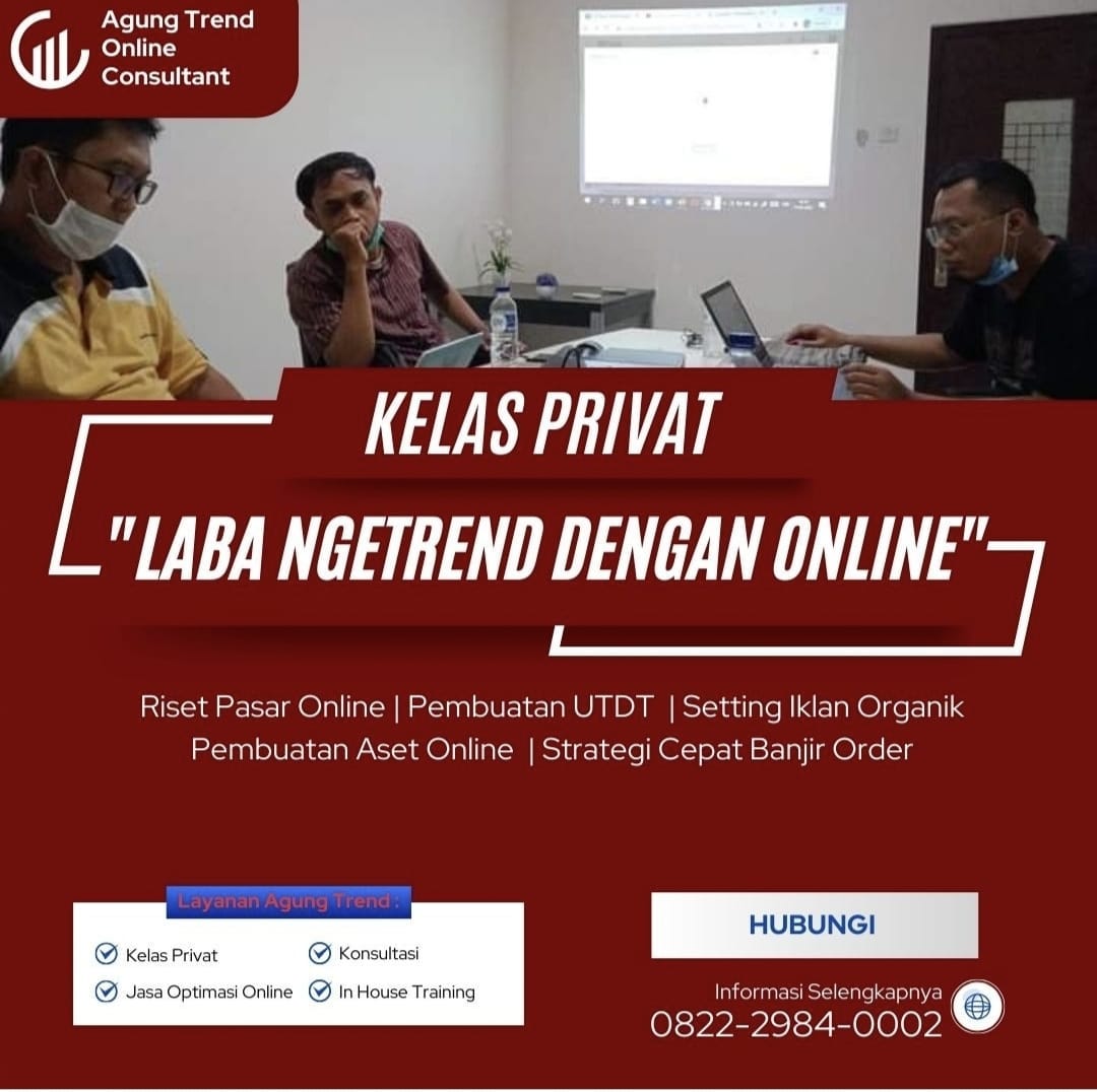 LABA MEROKET, 0822–2984–0002 Kelas Pemasaran Online Untuk Pegawai ...