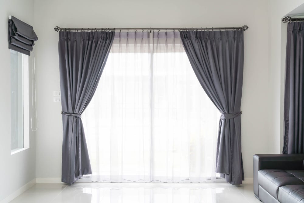 Minimalist Design Ideas for Living Room Curtains in Dubai