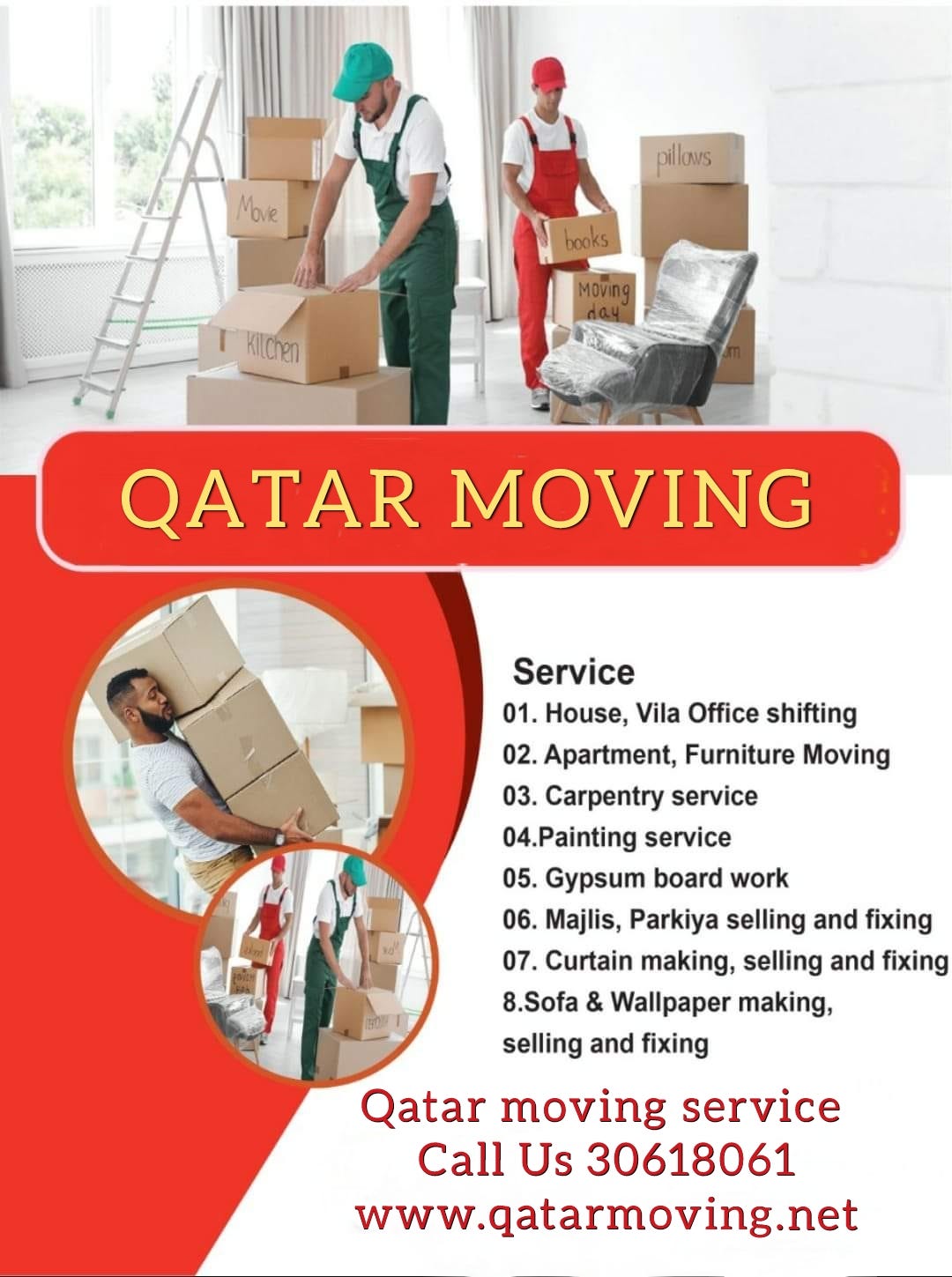 Qatar Moving Call Us30618061 We are professional