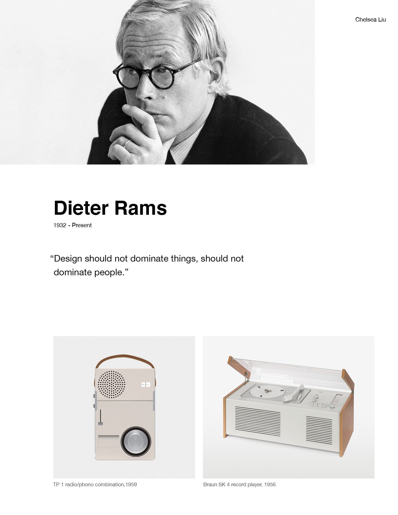 Dieter Rams Poster. Design Hero Part 1 | by Chelsea Liu | Medium