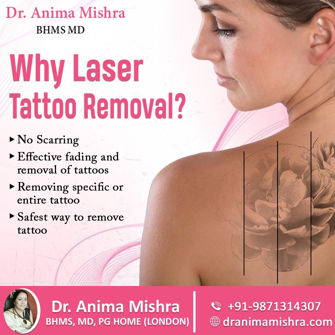 Best Tattoo Removal Clinic in Indirapuram Dr. Anima Mishra by Dr