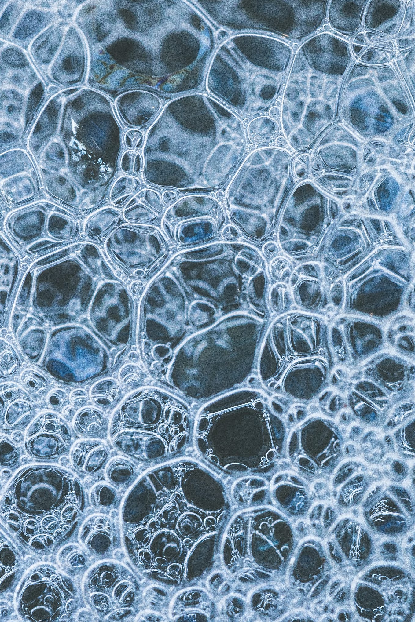 A close up of bubbles.