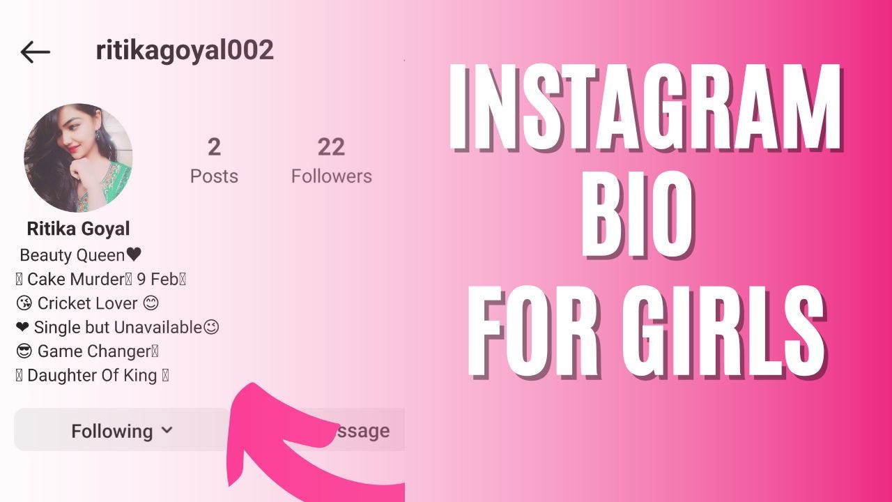 Instagram Bio For Girls Mystylishbio Medium