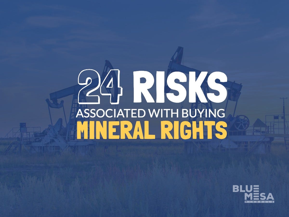 Risks Associated with Buying Mineral Rights by Danna Blumenau Medium