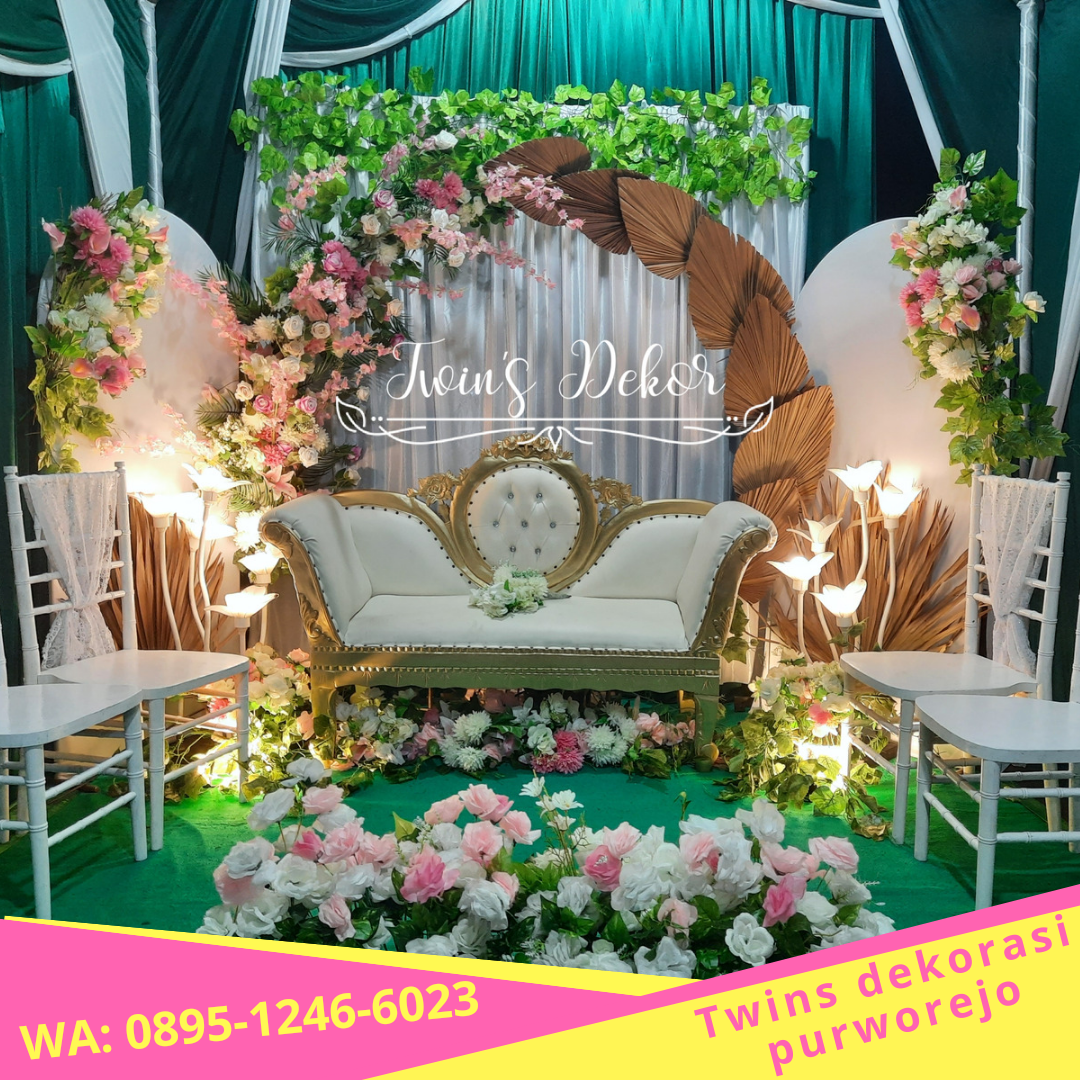 WA 089512466023 Sewa Dekorasi Pengantin murah Purworejo Twins