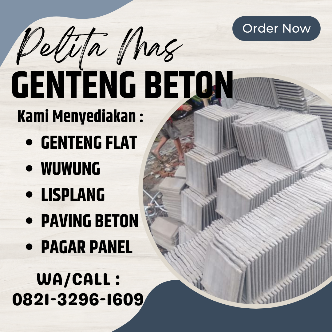 WA/TELP 082132961609, Supplier Genteng Beton Untuk Rumah Minimalis