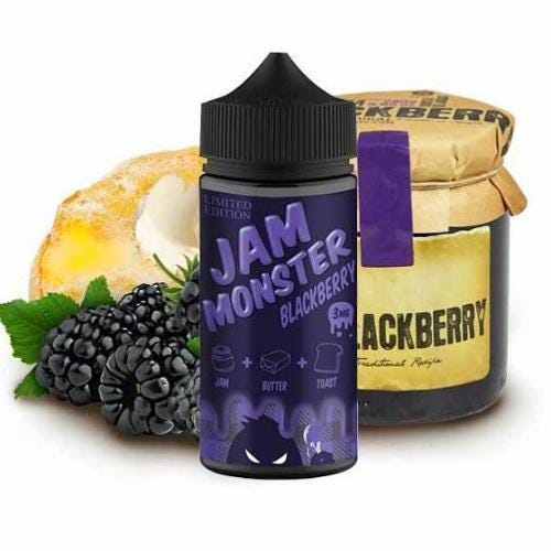 Blackberry ELiquid Jam Monster 100ml Vape Device JM Medium