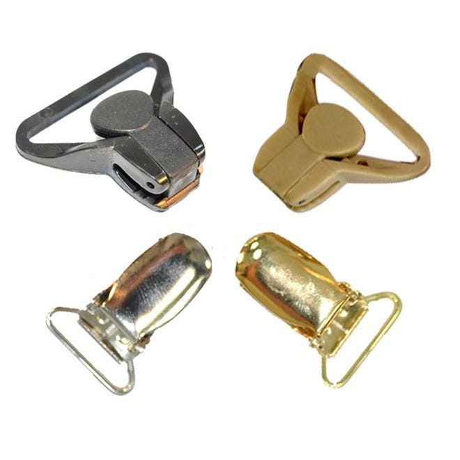 SATINIOR Bretella per Pantaloni a Forma di X con Clip Regolabile Elastica per Smoking da Uomo per Halloween Natale (Beige
