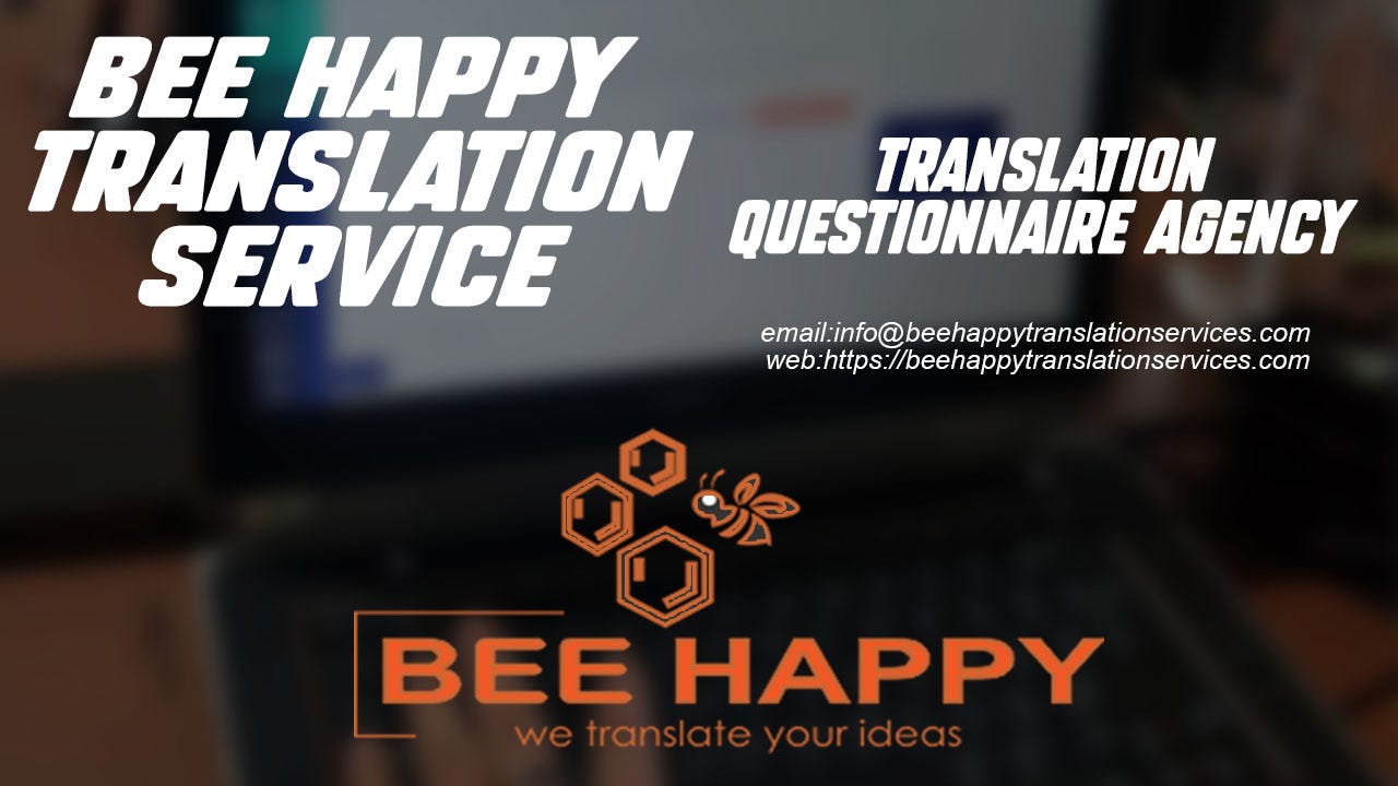 Translation Question Agency, Bee Happy Translation | By ...