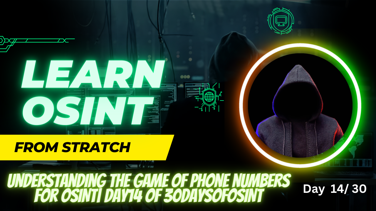 Understanding the game of phone numbers for OSINT | Day14 of 30DaysOfOSINT  | by OSINT Ambition | InfoSec Write-ups