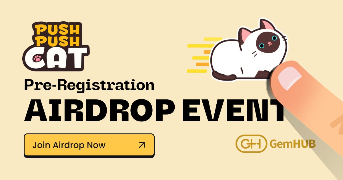 Push Push Cat — Pre-Registration Airdrop Event is LIVE!