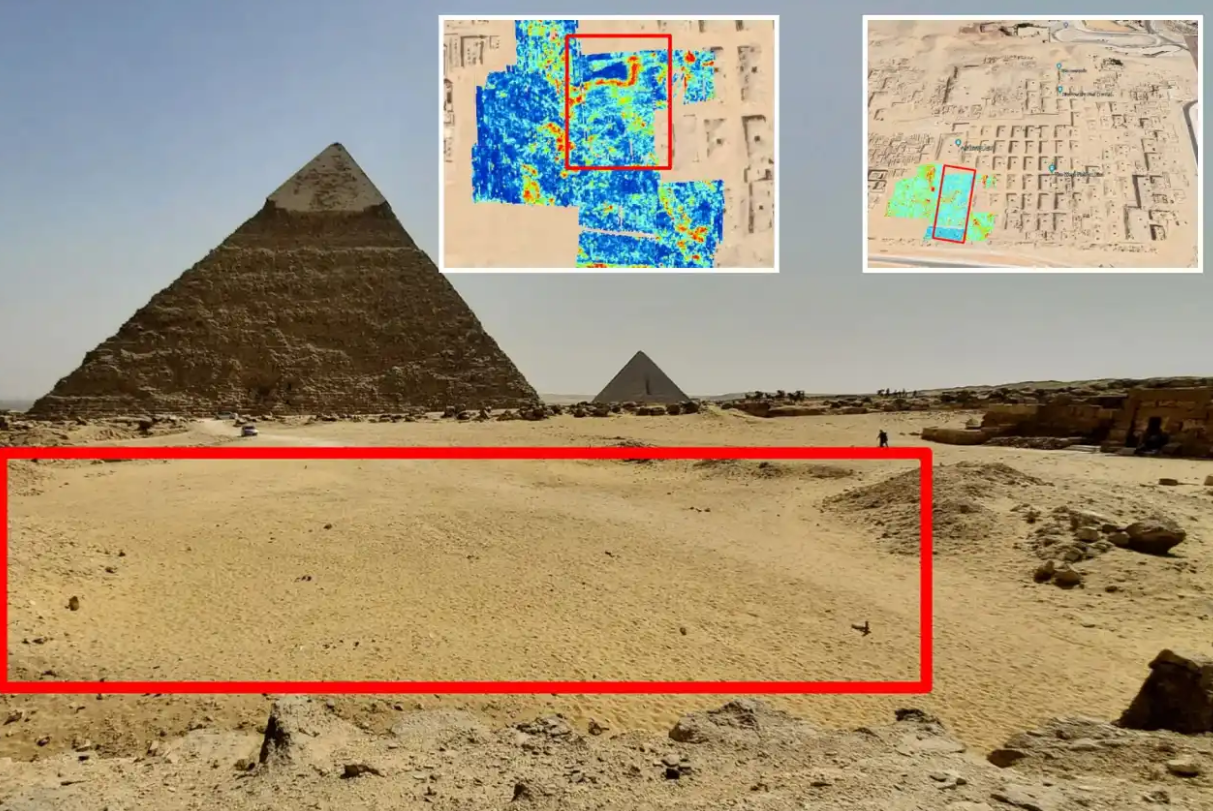 Unveiling the Secrets Beneath the Giza Pyramids: Researchers Explore Anomaly