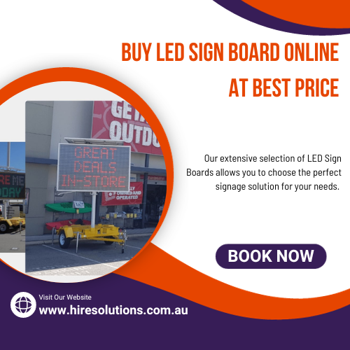 LED Variable Message Sign Hire. LED Variable Message Sign Hire boards… by Hire Solutions Medium
