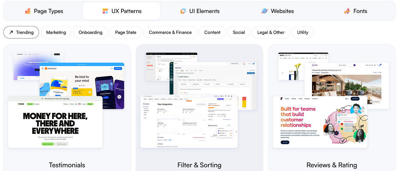 Where to Find Amazing UX/UI Examples and Trends 2024?